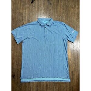 B Draddy Sport Captain Cool Polo Shirt Men’s XL Blue Abstract Pattern Golf